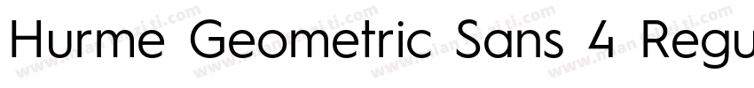 Hurme Geometric Sans 4 Regular字体转换